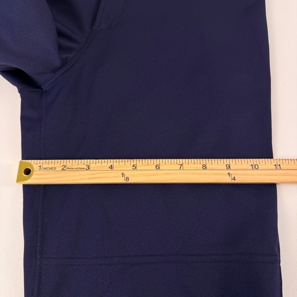 Mizuno Softball Belted Pant Women SZ L Navy Blue Elastic Bottom Reinforced Knee - Picture 11 of 16